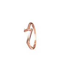 Lulu Frost - Metallic Code Number 14kt Rose Gold #7 Ring - Lyst