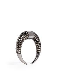 Givenchy | Metallic Double Shark Crystal Magnetic Single Earring | Lyst