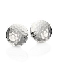 John Hardy | Metallic Palu Sterling Silver Button Earrings | Lyst
