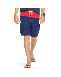 Polo Ralph Lauren | Blue Color-blocked Cargo Short for Men | Lyst