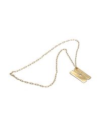 Miansai | Metallic Razorblade Necklace Gold for Men | Lyst