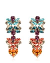 Anton Heunis | Metallic Crystal Cluster Earrings | Lyst