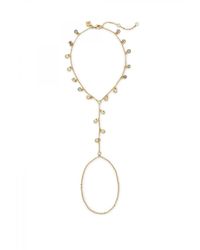 Rebecca Minkoff | Metallic Crystal Footchain | Lyst