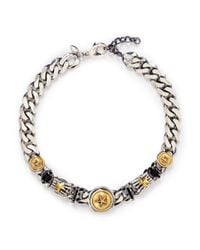 Iosselliani | Metallic Star Medallion Chunky Curb Chain Necklace | Lyst