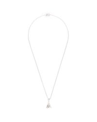 Eddie Borgo | Metallic Crystal Pavé Rose Bud Pendant Necklace | Lyst