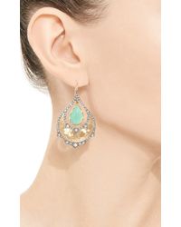 Arman Sarkisyan | Green Chrysoprase and White Diamond One Of A Kind Peacock Earrings | Lyst