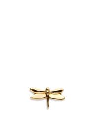 Loquet London | Metallic 14k Yellow Gold Dragonfly Single Earring - Strength | Lyst