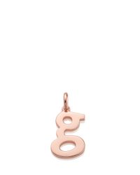 Monica Vinader | Metallic Alphabet Pendant G | Lyst
