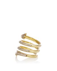 Monica Rich Kosann | Metallic Diamond Pave Mercury Wrap Ring | Lyst