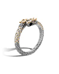 John Hardy | Metallic Naga Double Head Kick Cuff | Lyst
