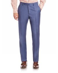 Incotex | Blue Benson Sharkskin Dress Pants for Men | Lyst