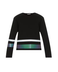 T By Alexander Wang | Black Neoprene Sweatshirt | Lyst