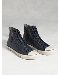John Varvatos | Blue Chuck Taylor All-star Painted Double Zip High Top for Men | Lyst