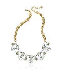 Juicy Couture | Metallic Crystal And Golden Metal Necklace | Lyst