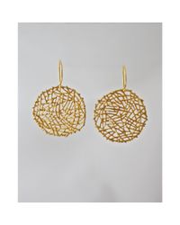 Peyton William Handmade Jewelry | Metallic Gold Vermeil Nest Earrings | Lyst