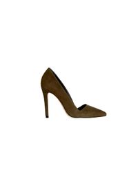 Alice + Olivia - Gray Dina-Cs Kid Suede - Lyst