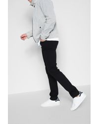 7 For All Mankind Luxe Performance Paxtyn Skinny In Nightshade Black for men