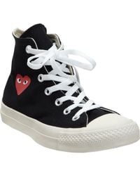 Play Comme des Garçons Black Play Chuck Taylor All Star Canvas High-Top Sneakers