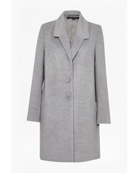French Connection | Gray Atomic Coat | Lyst