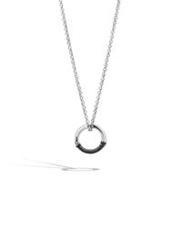 John Hardy | Metallic Bamboo Round Charm Pendant | Lyst