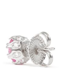 CZ by Kenneth Jay Lane | Pink Brilliant Cut Cubic Zirconia Stud Earrings | Lyst