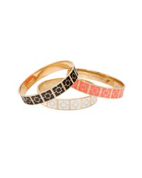 Trina Turk | Pink Palm Springs Block Bangle | Lyst
