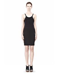 Alexander Wang | Black Modal Spandex Cami Tank Dress | Lyst