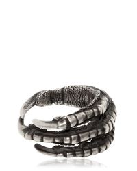 Ann Demeulemeester | Metallic Pigeon Claw Silver Ring | Lyst