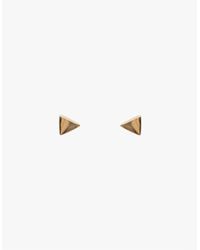 Bing Bang | Metallic Tiny Triangle Studs | Lyst
