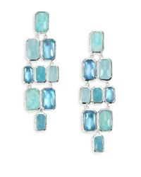 Ippolita | Rock Candy Aquamarine, Blue Topaz, Labradorite, Mother-Of-Pearl & Sterling Silver Brick Cascade | Lyst