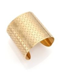 Michael Kors | Metallic Heritage Monogram Logo Cuff Bracelet | Lyst