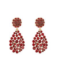 Oscar de la Renta | Pink Goldplated Resin Earrings | Lyst