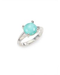Ippolita | Metallic Wonderland Aqua Mother-of-pearl, Clear Quartz & Sterling Silver Ring | Lyst