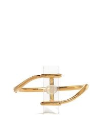 Alexander McQueen | Metallic Bubblegram Skull Plexiglas Bangle | Lyst