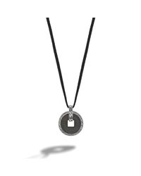 John Hardy | Black Coin Pendant for Men | Lyst