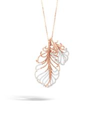 John Hardy | Metallic Classic Chain Double Drop Pendant | Lyst