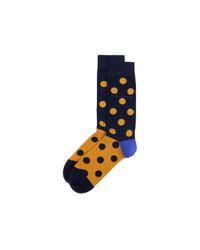 Ted Baker | Blue Spherie Spot Color Block Socks for Men | Lyst