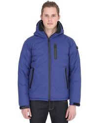 Ai Riders On The Storm | Blue Zip Up Nylon Micro Ripstop Down Jacket for Men | Lyst