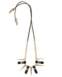 Lizzie Fortunato | Metallic Pyramid Necklace | Lyst