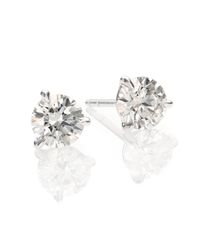 Kwiat | White Diamond & Platinum Stud Earrings/1.5 Tcw | Lyst