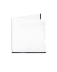 Hook + Albert | White Solid Cotton Pocket Square for Men | Lyst