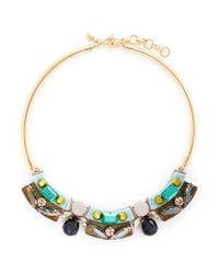 J.Crew | Multicolor Lucite-and-crystal Collar Necklace | Lyst