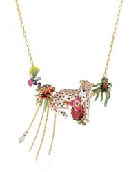 Les Nereides | Metallic Charmant Fèline Necklace | Lyst