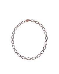 Fallon | Pink Brinkley Pave Bar Link Necklace | Lyst
