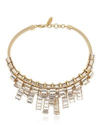 Giuseppe Zanotti | Metallic Crystal Embellished Necklace | Lyst
