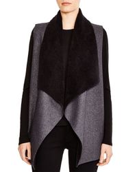 Splendid | Gray Keane Faux Shearling Vest | Lyst