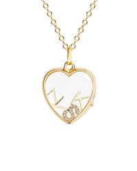 Loquet London | Metallic Diamond 18k Yellow Gold Letter Charm - S | Lyst