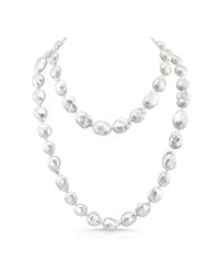 Anne Sisteron | Metallic Large White Baroque Pearl Necklace | Lyst
