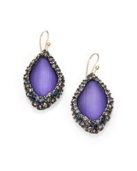 Alexis Bittar | Purple Lucite Framed Drop Earrings | Lyst