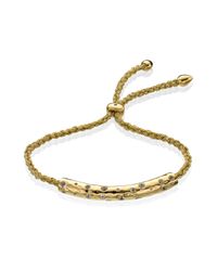 Monica Vinader | Metallic Esencia Scatter Friendship Bracelet | Lyst